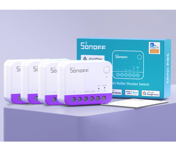 Sonoff Smart mini przełącznik do rolet WiFi MINI-RBS (4 szt.) - 1489949 - zdjęcie 8
